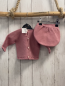 Preview: 2tlg Breccia  Pullover + Shorts  Gr. 62  altrosa Strick 