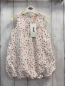 Preview: neu Steiff  Kleid  Gr. 80  weiß oliv rosa Druck Feinkord 
