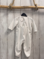 Preview: Petit Bateau  Schlafanzug  Gr. 68  weiß Nicky graue Hasen 
