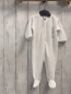 Preview: Petit Bateau  Schlafanzug  Gr. 68  weiß Nicky graue Hasen 