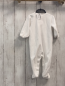 Preview: Petit Bateau  Schlafanzug  Gr. 68  weiß Nicky graue Hasen 