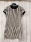 Preview: Zara  Kleid Gr. M schwarz weiße Zackenstreifen 
