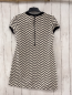 Preview: Zara  Kleid Gr. M schwarz weiße Zackenstreifen 