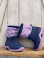 Preview:  Gummistiefel Gr. 22  blau flieder gefüttert
