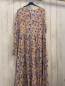 Preview: Pieces Kleid Gr. L flieder orange blau lila Blumen