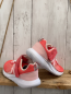 Preview: neu  Schuhe  Gr. 33  hellrot rosa Ferse weiße Sohle + Schnürsenkel 