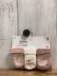 Preview: neu 3er Pack  Socken Gr. -1Mon  rosa weiß altrosa Tierköpfe 