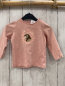 Preview:   Langarmshirt  Gr. 80  rosa Pferdekopf weiße Punkte bunte Herzen 