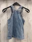 Preview: H&M Trägerrock Gr. 74  blau Jeans bunte Plüschbilder 