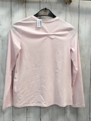 Orginal Marines  Langarmshirt Gr. 146/152  rosa mit Glitzerschrift Rosetten 