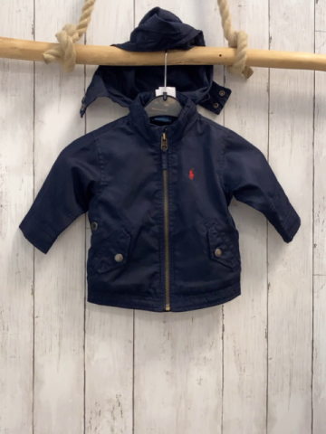 Ralph Lauren  Jacke  Gr. 74  blau rotes Logo