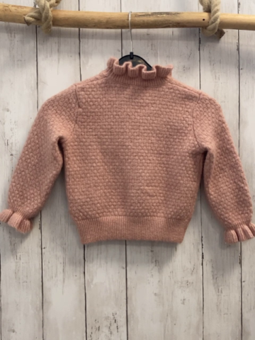 vertbaudet Pullover Gr. 86  rosa Strick Kragen