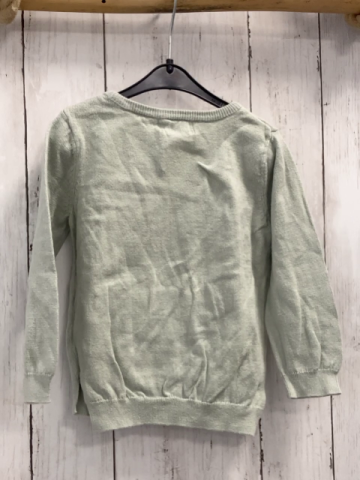 H&M  Pullover  Gr. 92  mint Strick Rehkopf mit goldenem Psilettengeweih 