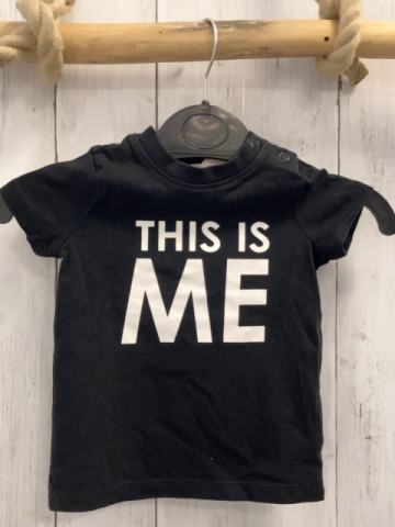 H&M  T-Shirt  Gr. 68  schwarz weiße Schrift 