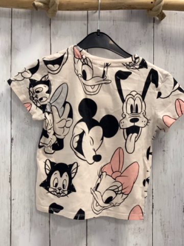 H&M  T-Shirt  Gr. 110  beige Daisy Duck Minnie Mouse ua 