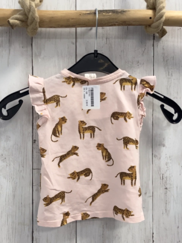 H&M  T-Shirt  Gr. 68  rosa Leoparden 