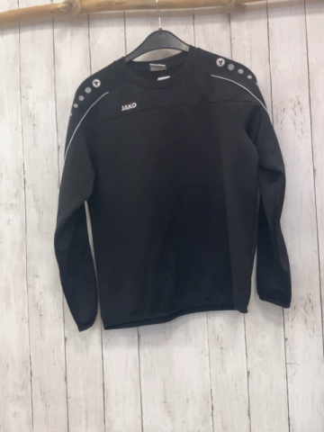 Jako  Sportshirt  Gr. 164  schwarz weißer Bund + weiße Schrift 