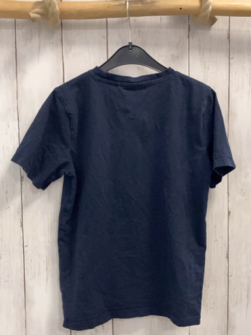   T-Shirt  Gr. 128  blau Schrift Sterne 