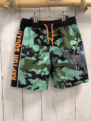   Badeshorts  Gr. 110  oliv mint schwarz gemustert Dinos 