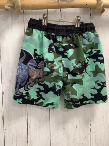   Badeshorts  Gr. 110  oliv mint schwarz gemustert Dinos 