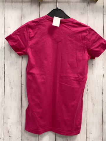 Diesel  T-Shirt  Gr. 158  pink weiße Pailettenschrift 