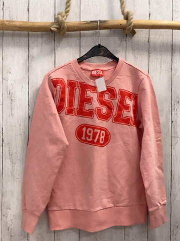Diesel  Pullover  Gr. 152  rosa rote Schrift 