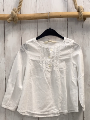 H&M  Bluse  Gr. 110  weiß Rüschen 