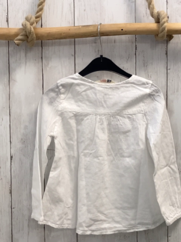 H&M  Bluse  Gr. 110  weiß Rüschen 