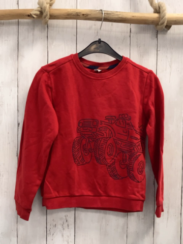 S´Oliver Pullover Gr. 128  rot schwarzer Truck
