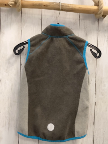 Jako-o Weste Gr. 104  grau hellgrau blauer Bund