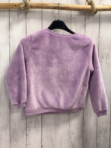 H&M  Pullover  Gr. 122  lavendel Plüsch buntes Pailetteneinhorn 
