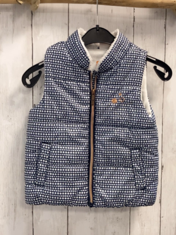   Weste  Gr. 92  blau weiße Sterne bonrze Reißverschluss 