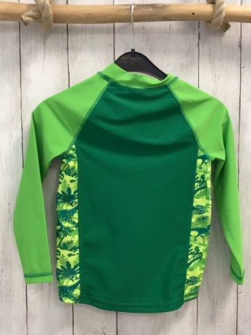 H&M UV-Schutzshirt lang  Gr. 110  grün hellgrün Dino 