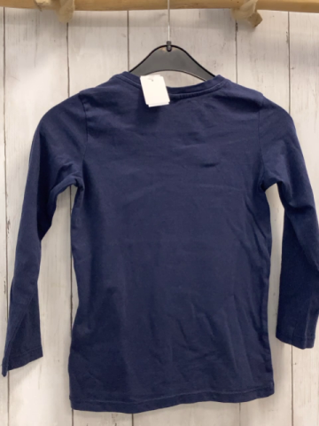 Dopodopo Langarmshirt  Gr. 116  blau Stadtbilder NY Schrift 
