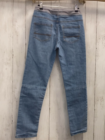  Hose  Gr. 152  blau Jeans grauer Rippenbund 