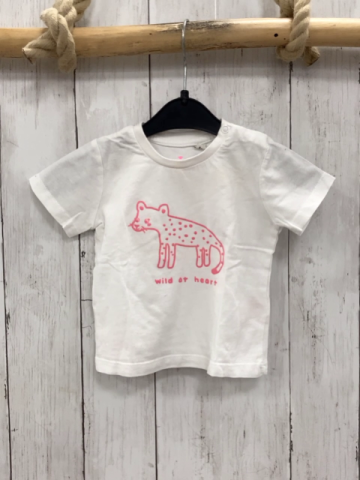 Tom Tailor  T-Shirt  Gr. 68  weiß pink Leopard mit Punkten 