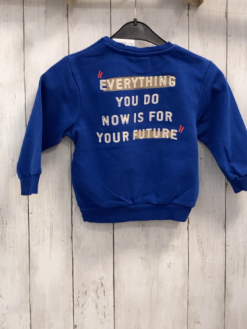 Name it  Pullover  Gr. 92  blau Schrift 