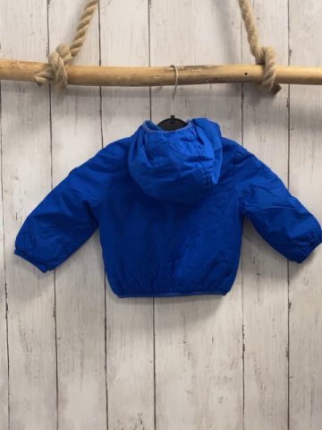 Chicco  Winterjacke  Gr. 68  hellblau + blau weiß hellblauer Streifenbund 