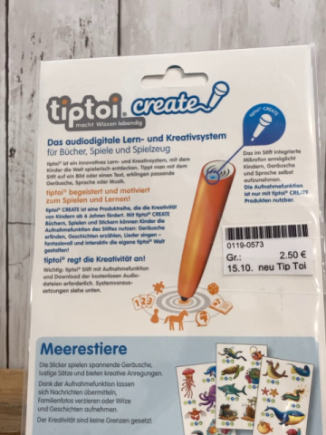 neu Tip Toi   Kreativspielzeug  Create Meerestiere 