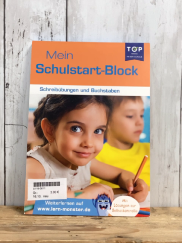 neu  Lernblock Mein Schulstart-Block Schreibübungen und Buchtaben