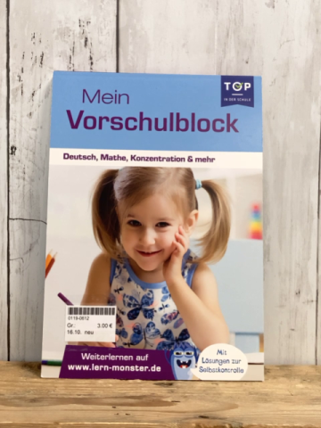 neu  Kreativblock Mein Vorschulblock Deutsch, Mathe, Konzentration & mehr 