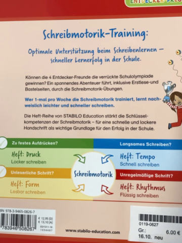 neu Kreativheft  Leichter schreiben lernen Die verrückte Schulolympiade 