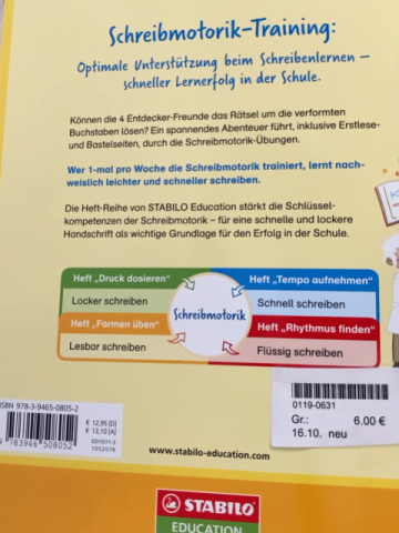 neu Kreativheft  Leichter schreiben lernen Form üben: lesbar schreiben 