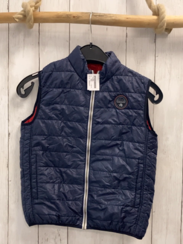 Napapijri Weste  Gr. 140  blau rotes Futter 