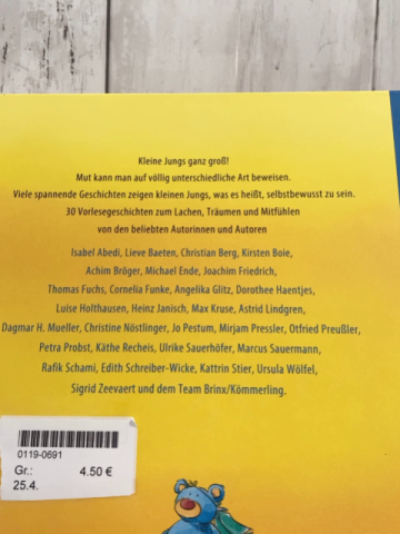  Buch Das Vorlesebuch für kleine starke Jungs 