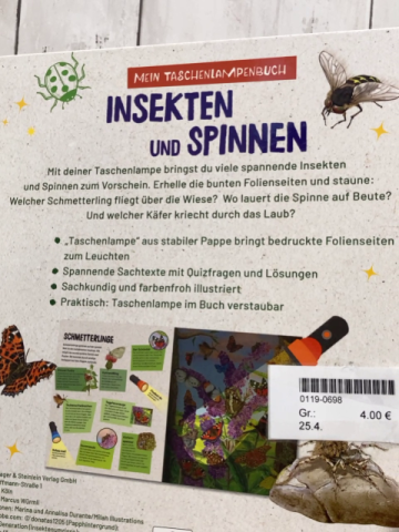   Pappbuch Insekten und Spinnen