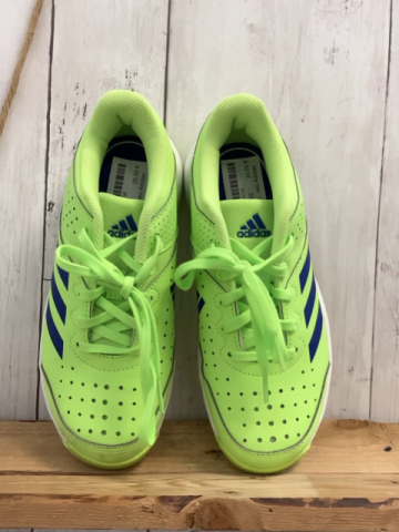 neu Adidas  Schuhe  Gr. 35  hellgrün blaue Streifen weiße Sohle 
