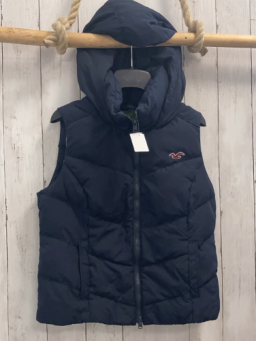 Hollister  Weste  Gr. 152  blau Kapuze 