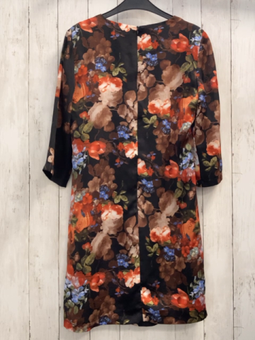 Hallhuber  Kleid  Gr. 40  schwarz bunte Blumen 