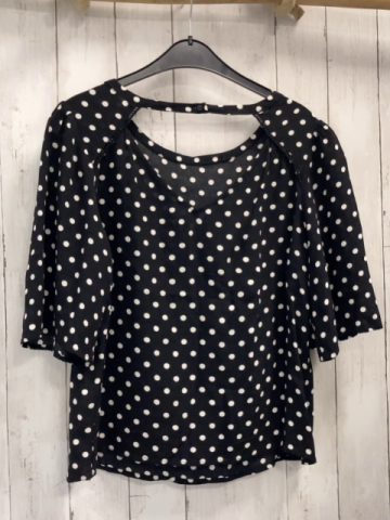 Promod  Sommerbluse Gr. M schwarz weiße Punkte 